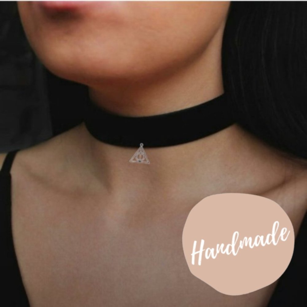 Harry Potter Deathly Hallows Always Black Choker